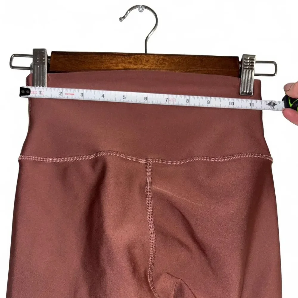 Alo-yoga Women's Brown and Burgundy Leggings